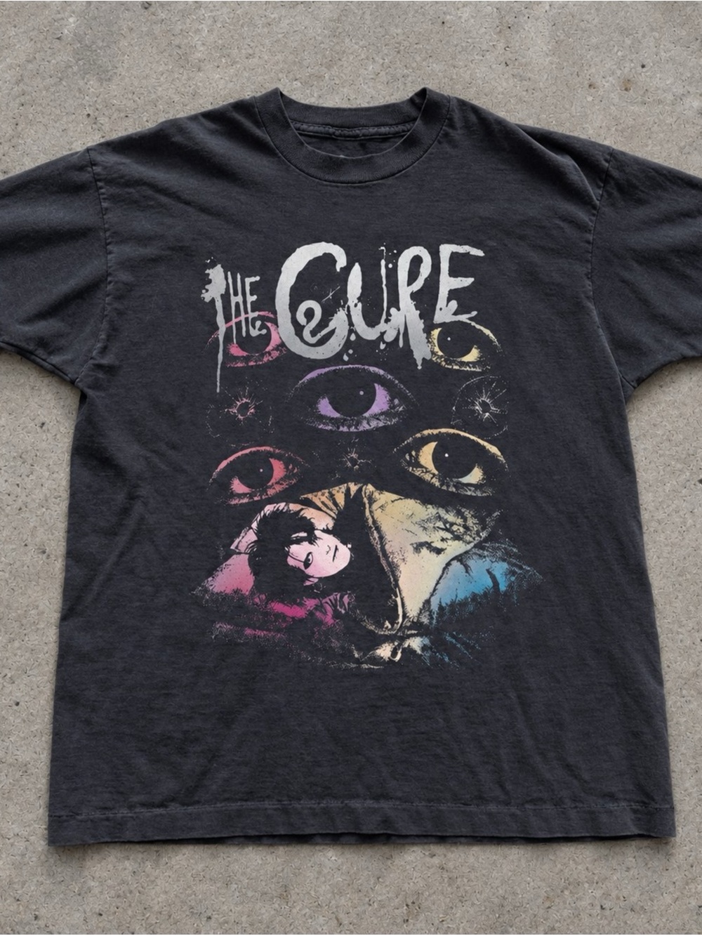 The Cure Eyes Black Gildan Graphic T-Shirt